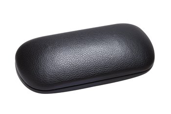 Metal case leather look blac