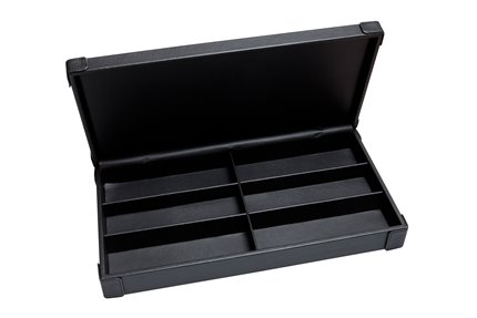 6-slot optical box PU black

