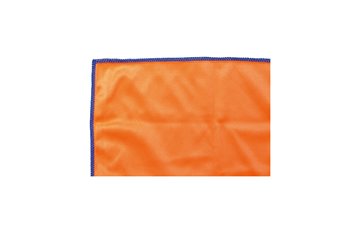 Microfiber 330g/y 20x20cm cloth orange & sewn blue
