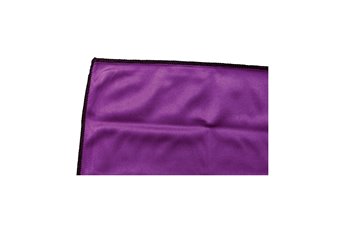 Microfiber 330g/y 20x20cm cloth violet & sewn black