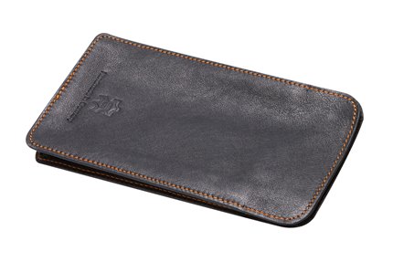 Leather Beef softcase L black
with different sewn

