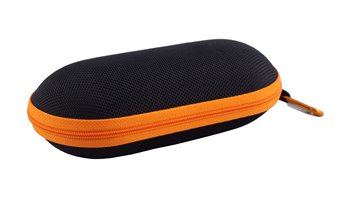 zipper case black-orange