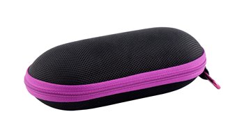 zipper case black-pink